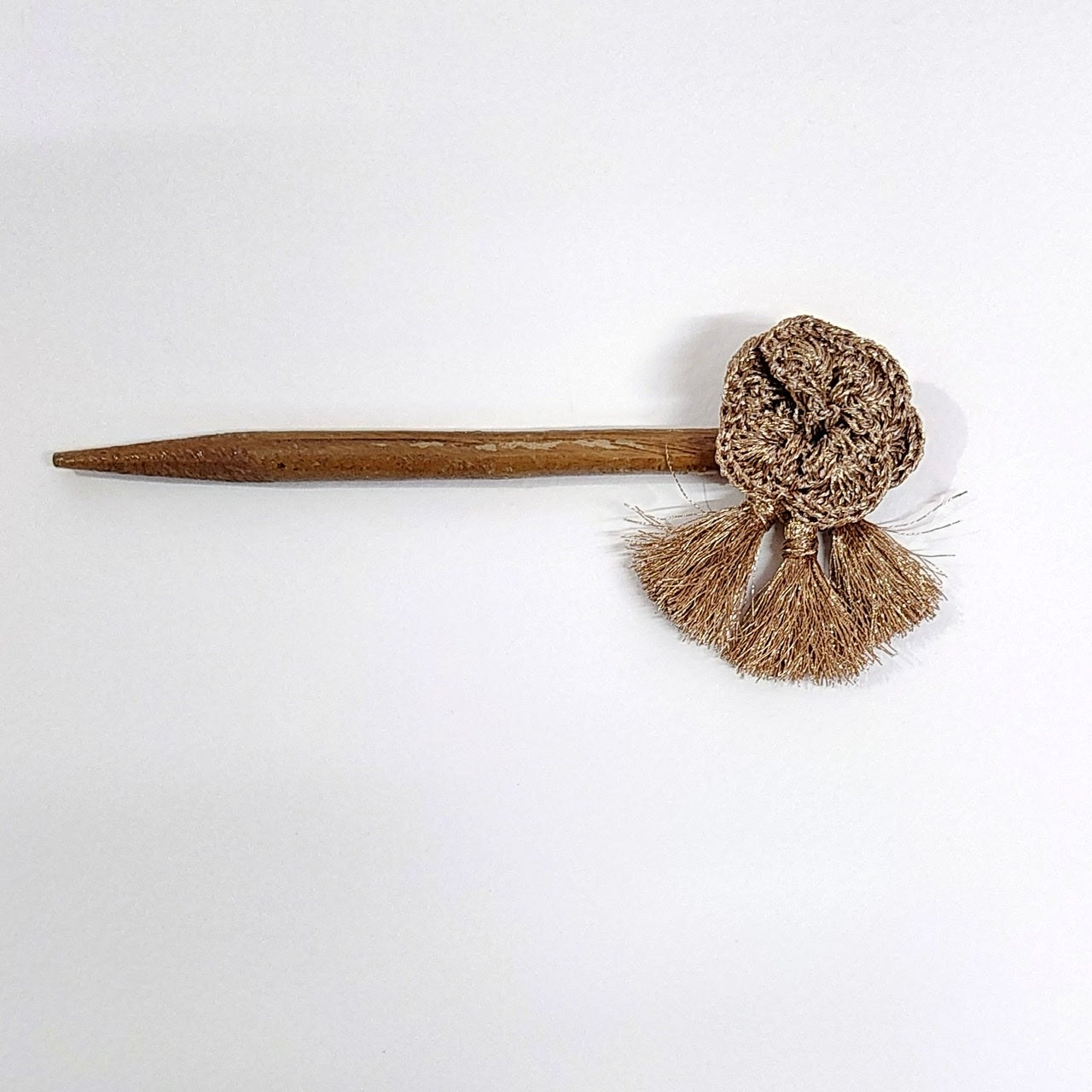 Set of Golden and Silver Crochet Hair Stick