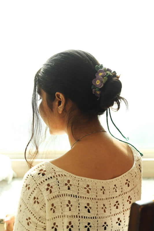 Pansy Crochet Hair String