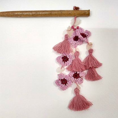 Pink Daisy Hair Stick