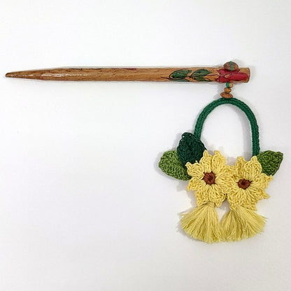 Set of Sunflower and Daisy Hair Stick