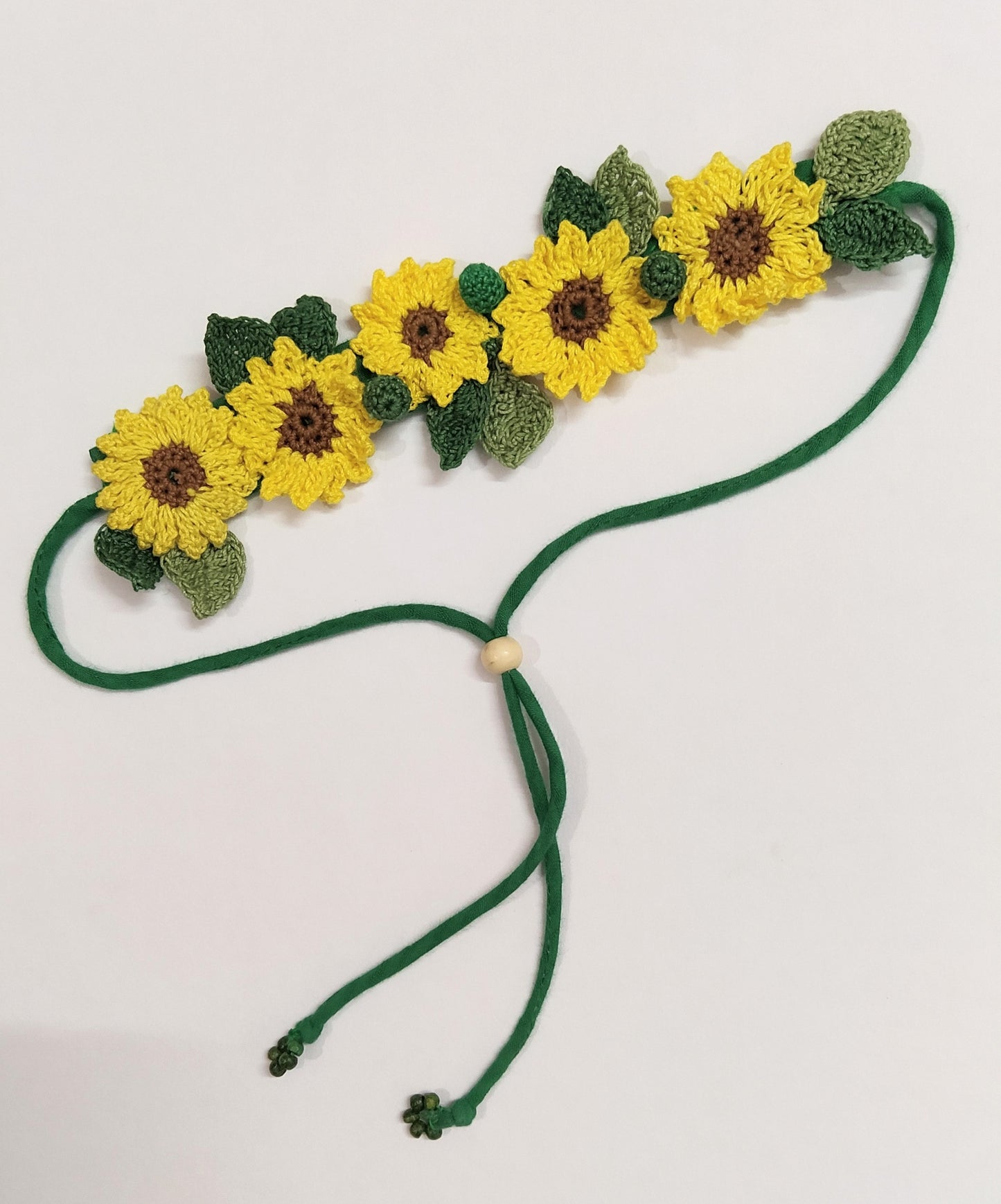 Sunflower Crochet Hair String