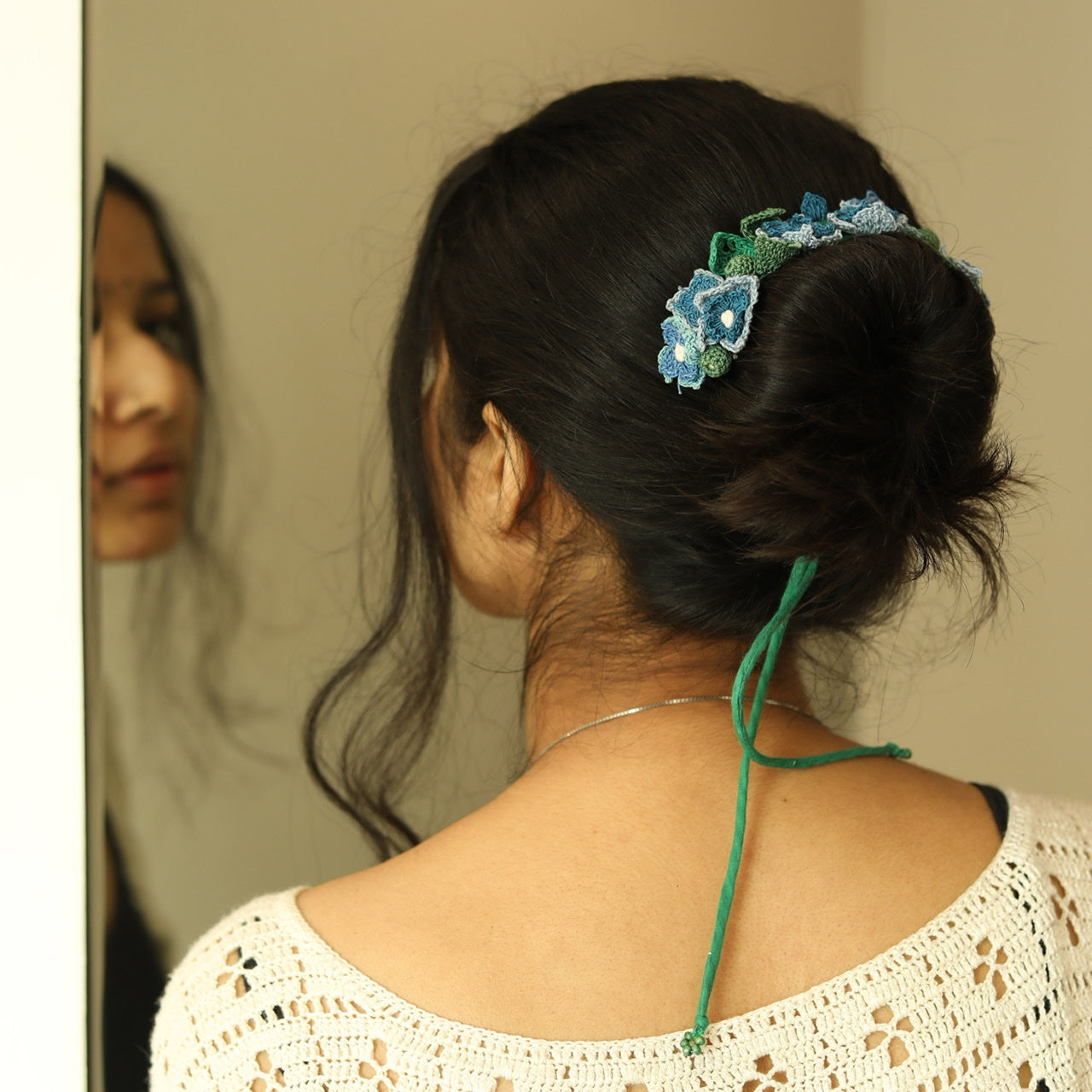 Hydrangea Crochet Hair String