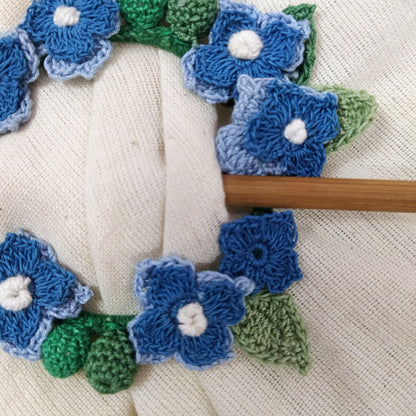 Hydrangea Crochet Hair Tie