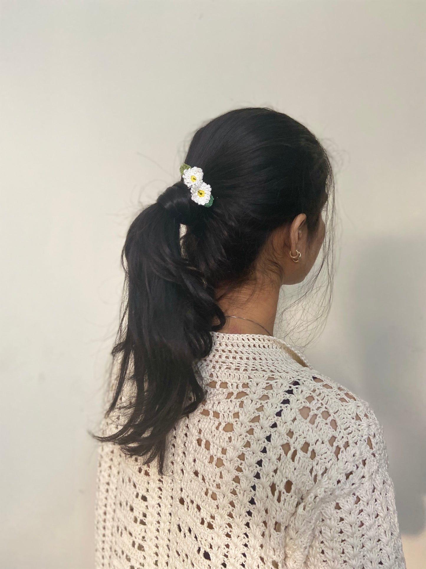 Daisy Crochet Hairpins