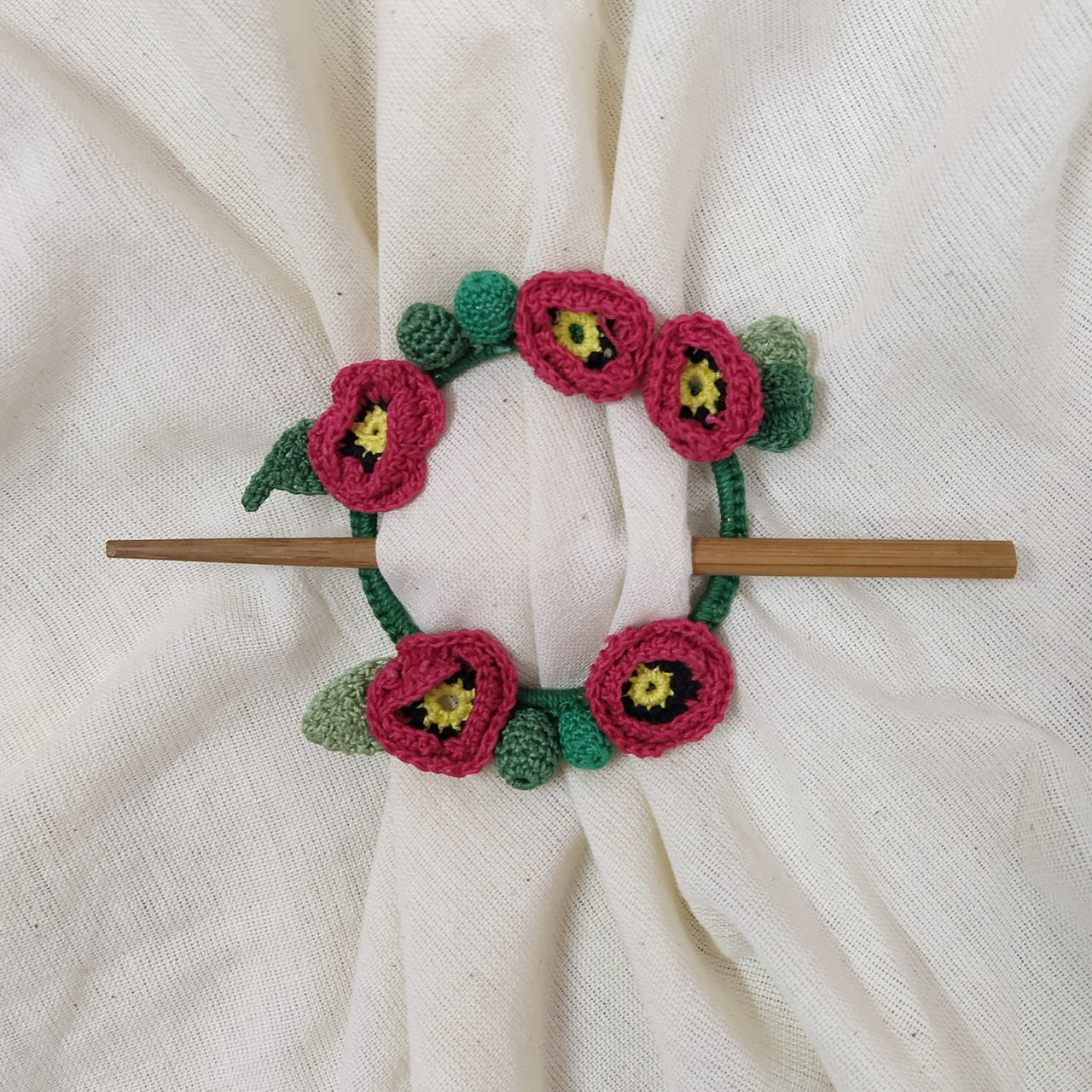 Poppy Crochet Hair Tie