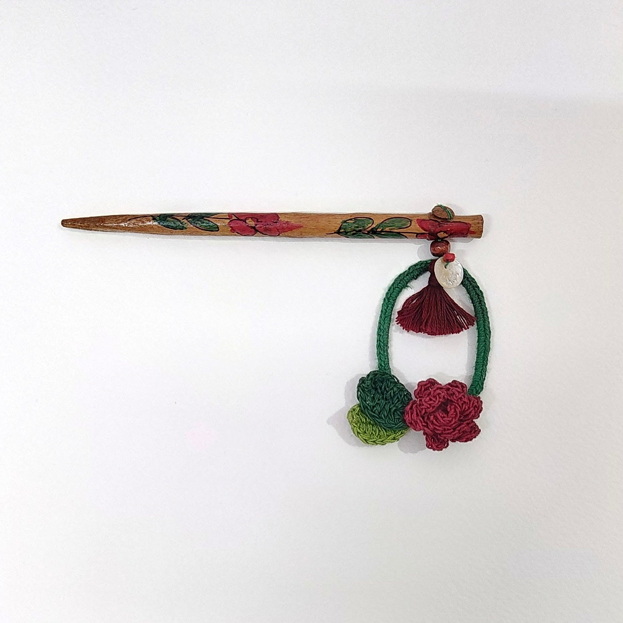 Set of Rose and Hydrangea Hair Stick